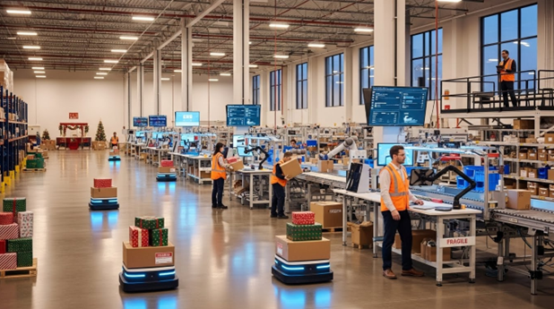 robot-powered warehouse